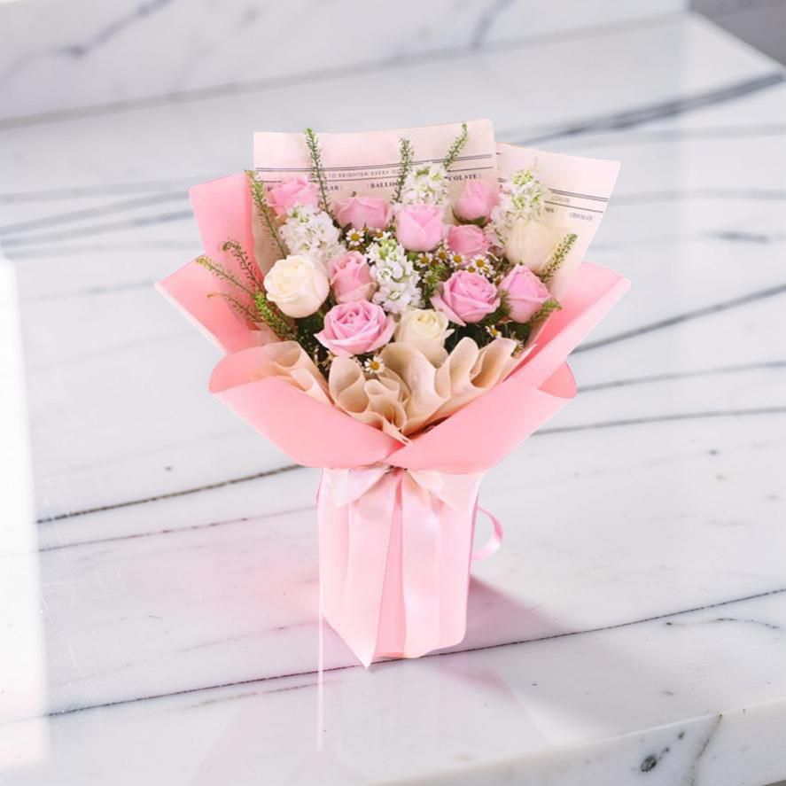 F-M 12 Pink White