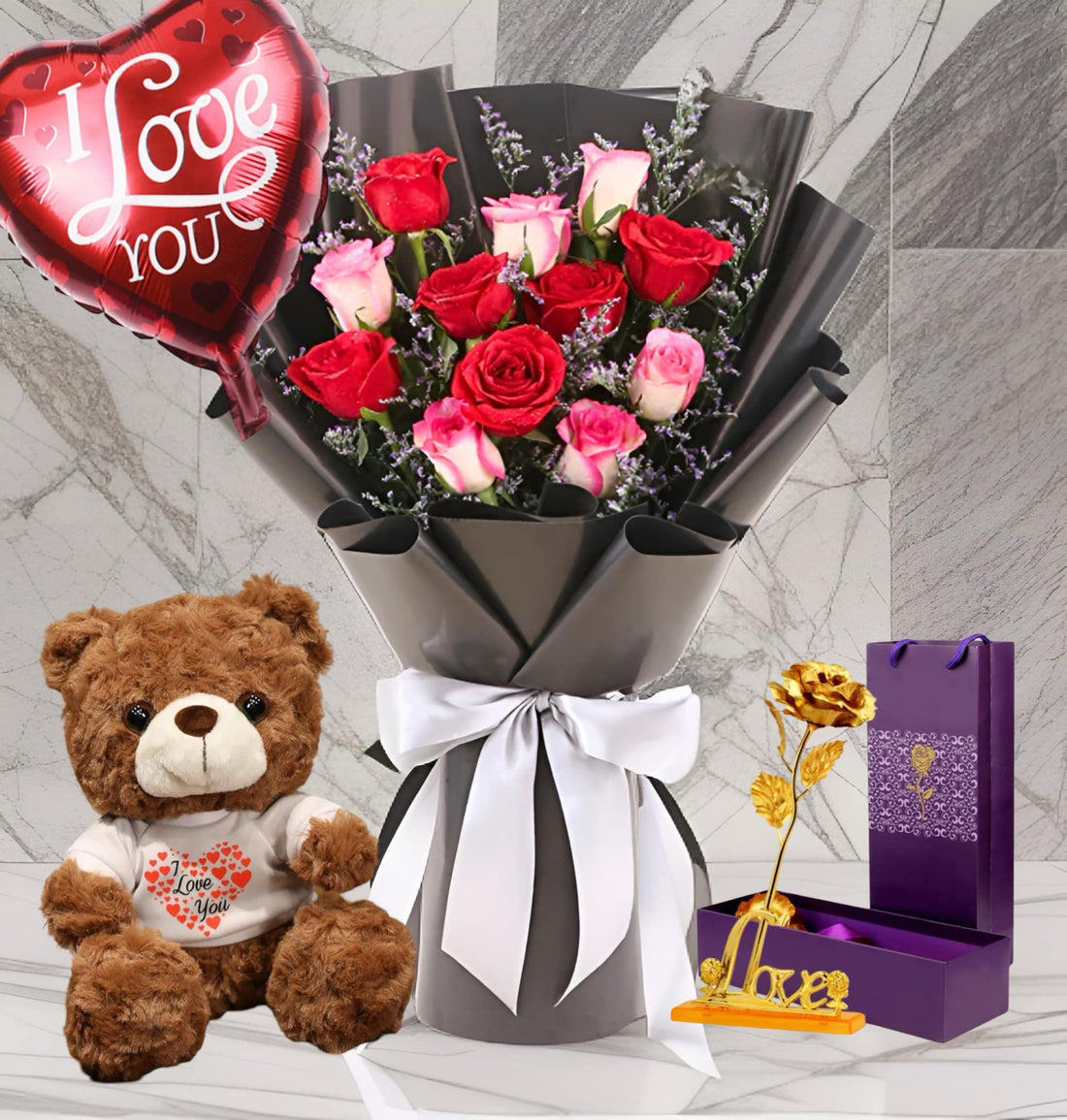 R-3 ( 12 ROSES ROUGES ET ROSES )