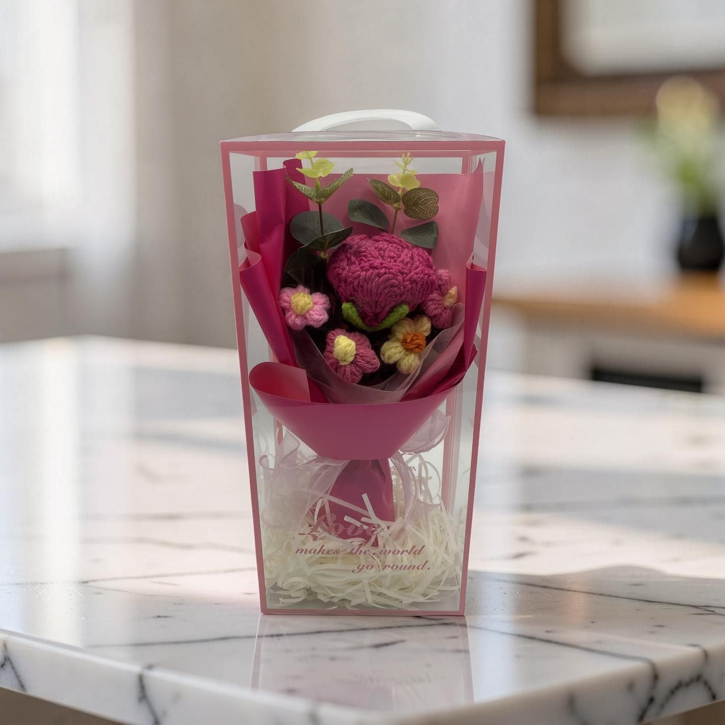 Single crochet bouquet Hot Pink