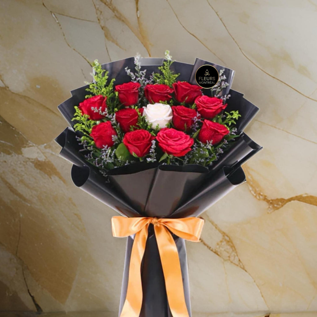 E ( 11 RED ROSES&amp; 1 WHITE )