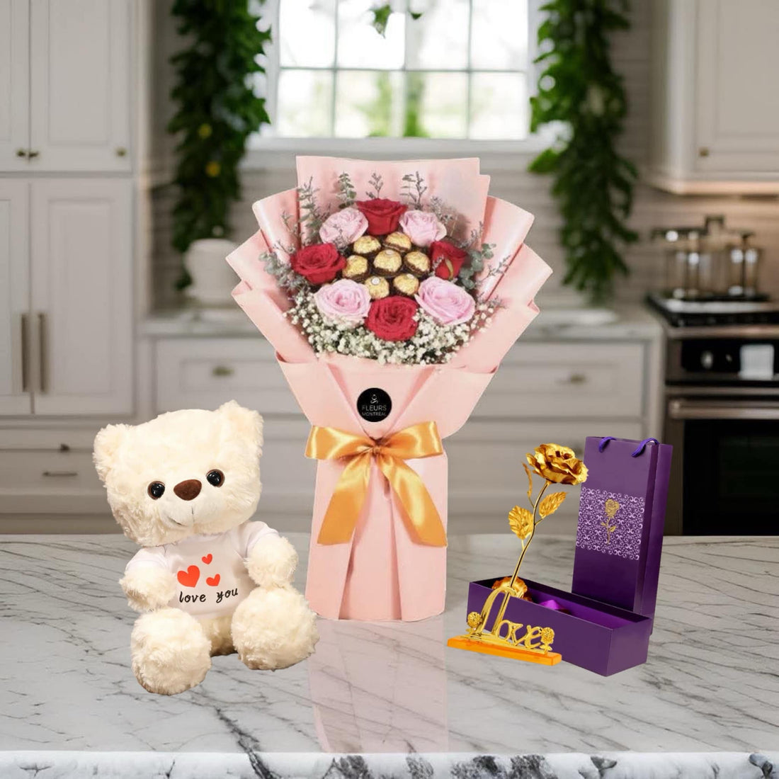 K-2 (8 ROSES RED&amp;PINK AND FERRERO)