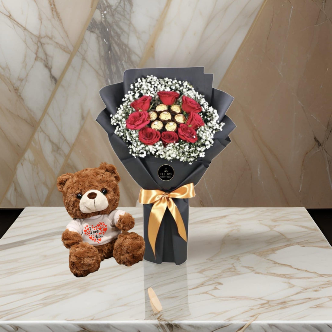 N-1 ( 8 RED ROSES &amp; FERRERO )