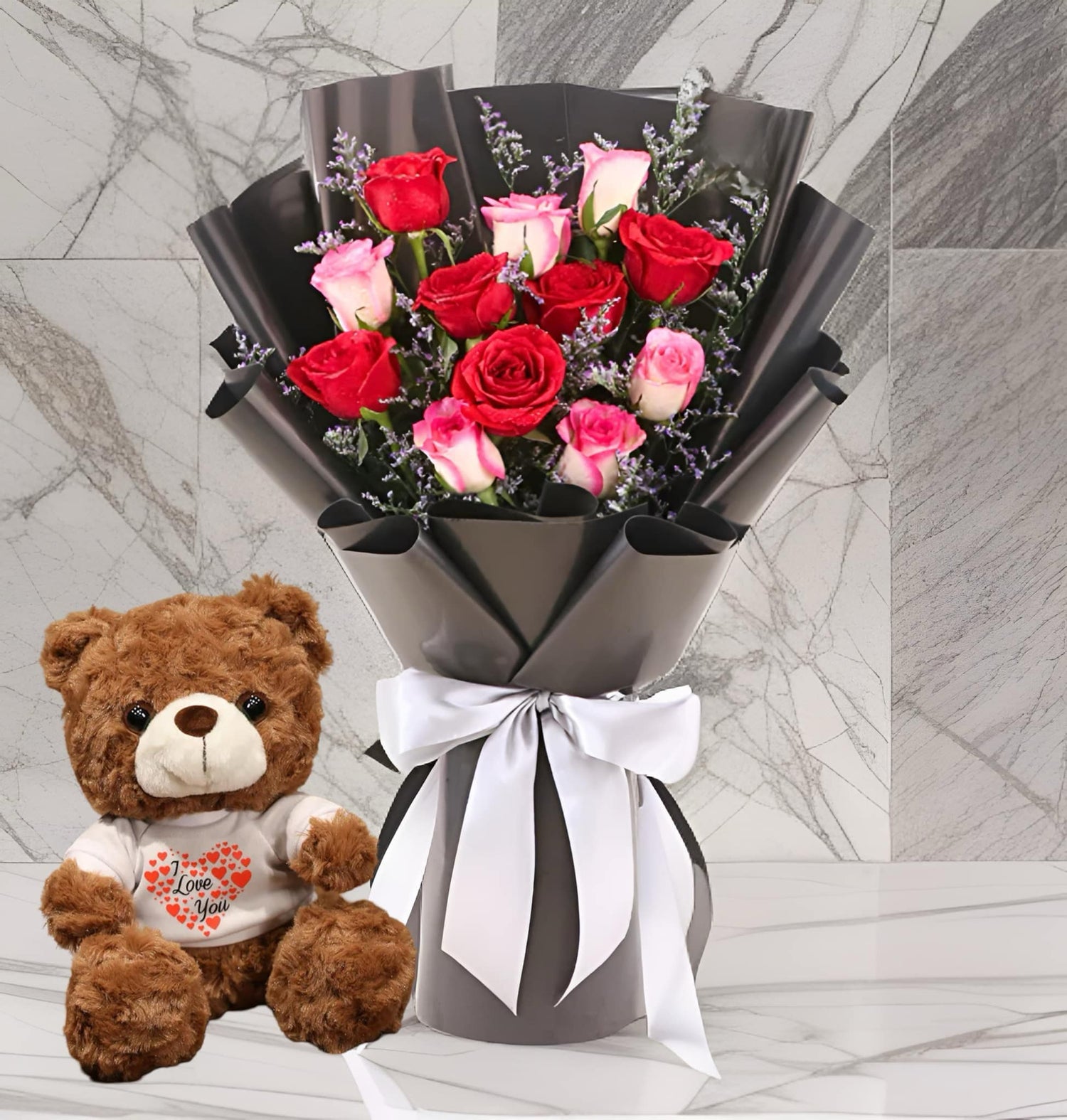 R-1 ( 12 ROSES RED &amp; PINK )