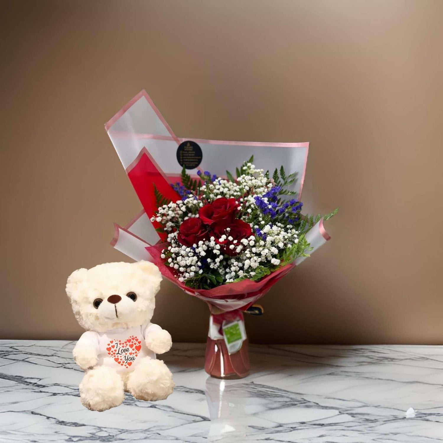 T-1 ( 3 RED ROSES )