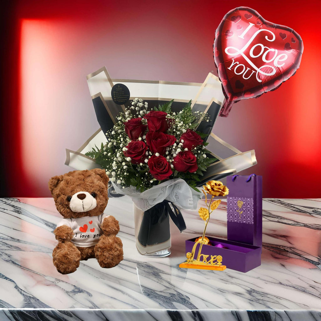 U-3 (7 RED ROSES )