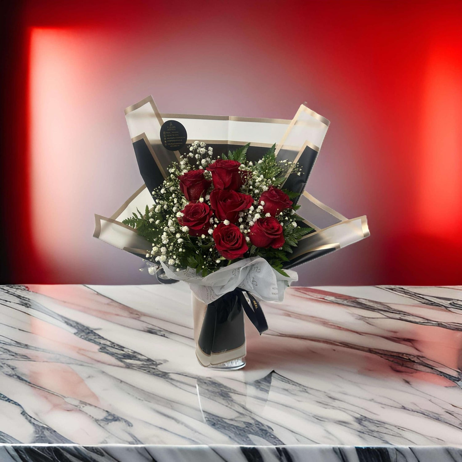 U (7 RED ROSES )